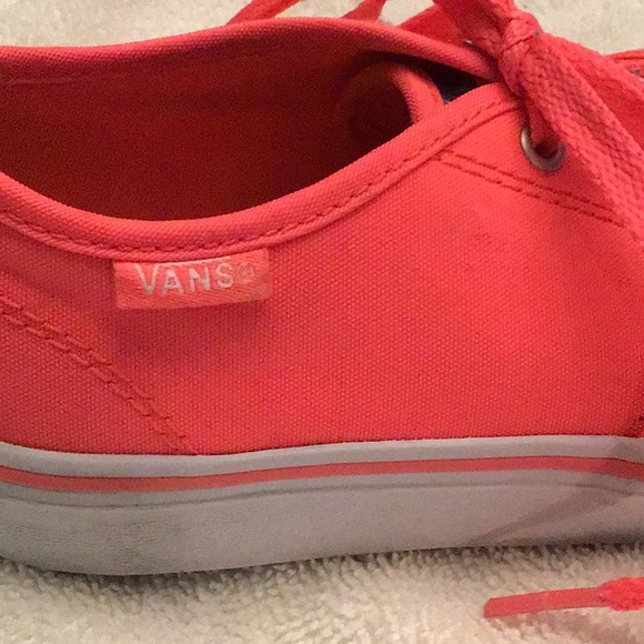 Vans size 1 pink girls tennis shoes, - Picture 6 of 7
